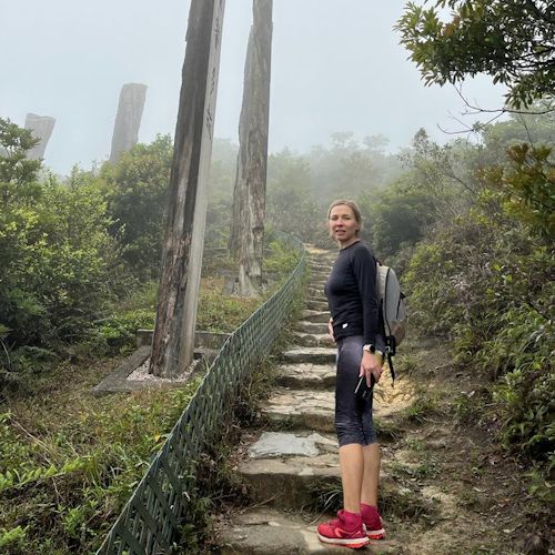 Urszula Bartoszuk on a hike
